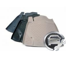 Коврики в салон Mitsubishi Pajero Sport 97-08 4 шт. (полиуретан), NOVLINE